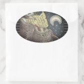 KRAMPUS NAUGHTY KINDEREN LIJST KERST STICKERS (Tas)