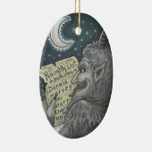 KRAMPUS NAUGHTY LIST, CHRISTMAS GOTHIC ORNAMENT Ov (Rechts)