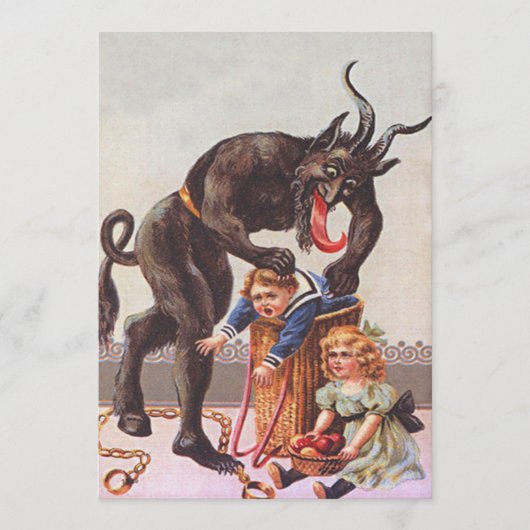 Krampus ontvoert kinderen (Voorkant)