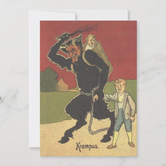 Krampus ontvoert kinderen (Voorkant)