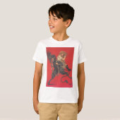 Krampus ontvoert meisje t-shirt (Voorkant volledig)