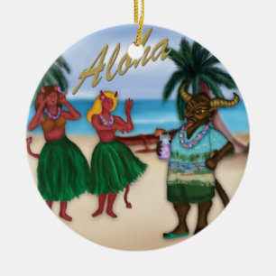 Krampus op Vacation Ornament