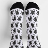 Krampus Pattern Crew Socks Sokken (Top)