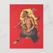 Krampus Pitchfork Switch Briefkaart (Voorkant)