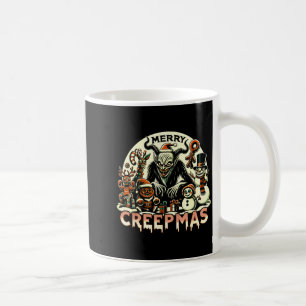 Krampus Prettig Creepmas Kerstmis 30's Retro Carto Koffiemok