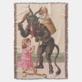 Krampus Punting Children Switch Chain Deken (Voorkant Verticaal)