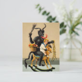 Krampus Rocking Horse Briefkaart (Staand voorkant)