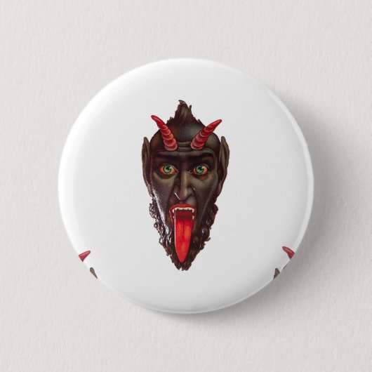krampus ronde button 5,7 cm (Voorkant)