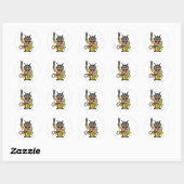 Krampus Ronde Sticker (Vel)