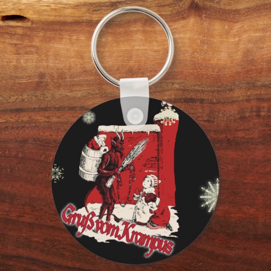 Krampus Snow Day Sleutelhanger (Voorkant)