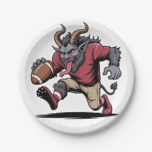 Krampus Spelen Football Christmas Fitness Xmas Papieren Bordje