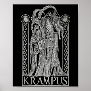 Krampus - Ss Van Krampus Donkere Gotische Kerstmis Poster
