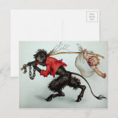 Krampus Stealing a Baby Briefkaart (Voorkant / Achterkant)