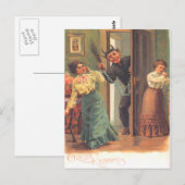 Krampus straft vrouwen briefkaart (Voorkant / Achterkant)