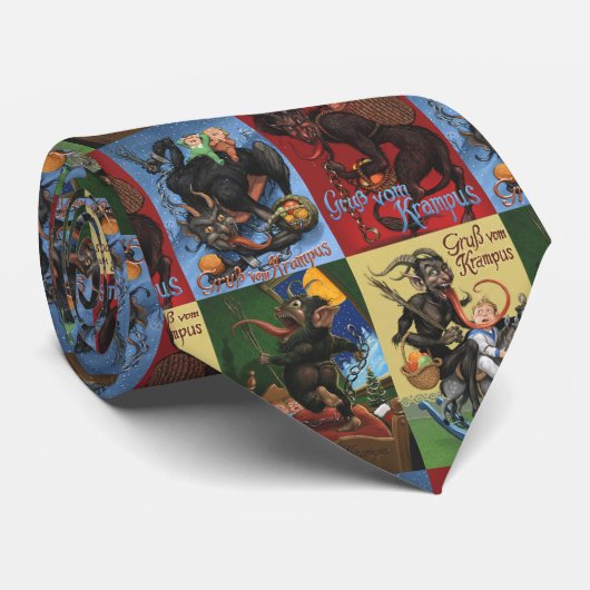 Krampus stropdas (Opgerold)