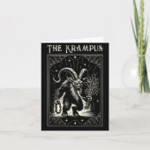 Krampus Tarot Card Design Christmas Season Evil Pa Kaart (Voorkant)