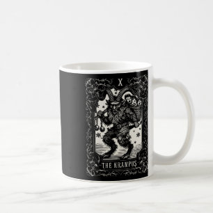 Krampus Tarot Card Ontwerp Kerstseizoen Kwaadaardi Koffiemok