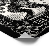 Krampus Tarot Kaart Ontwerp Kerstseizoen Evil Pa Poster (Hoek)