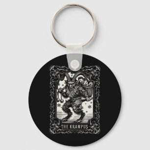 Krampus Tarot-kaartontwerp Kerstseizoen Kwaadaardi Sleutelhanger