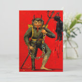 Krampus Uitnodiging (Staand voorkant)