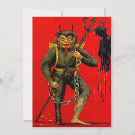 Krampus-uitnodiging Kaart