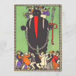 Krampus verzamelt de slechte mensen