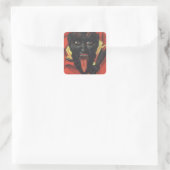 Krampus Vierkante Sticker (Tas)