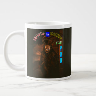 Krampus wacht op u December Krampusnacht Extra Grote Beker