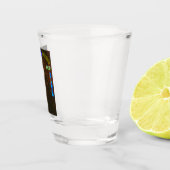 Krampus wacht op u December Krampusnacht Shot Glas (Rechts)