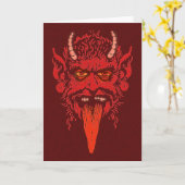 Krampus Wenskaart Kaart (Gele Bloem)