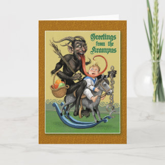 Krampus-Wenskaart Kaart