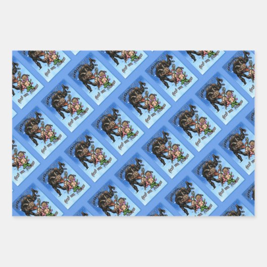 Krampus Wrapping Paper (3 design) (Voorkant 3)