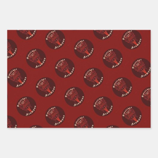 Krampus Wrapping Paper (3 design) (Voorkant)