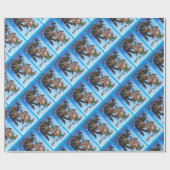 Krampus Wrapping Paper Cadeaupapier (Vlak)