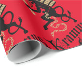 Krampus Wrapping Paper Cadeaupapier (Rol Hoek)