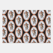 Krampus Wrapping Paper Flat Sheet Set 3 (Voorkant)