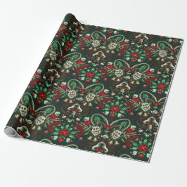 Krampus wrapping paper | Spooky Holiday Gift Cadeaupapier