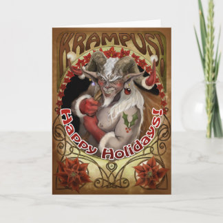 Krampy Feestdagen! Wenskaart Feestdagen Kaart