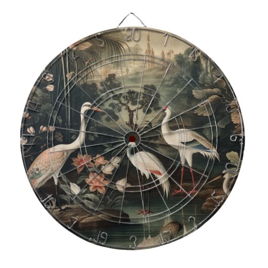 kranen en paleizen in de tropen dartbord (Voorkant)