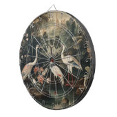 kranen en paleizen in de tropen dartbord (Voorkant Rechts)