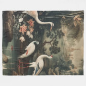 kranen en paleizen in de tropen fleece deken (Voorkant (Horizontaal))