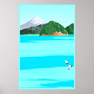 Kranen en Zee Poster