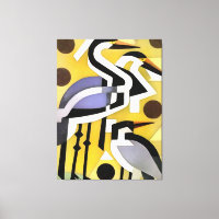 kranen in Abstracte geometrische tekenstijl op gee