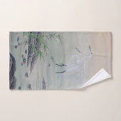 Kranen in de Chinese rivier Handdoek (Handdoek)