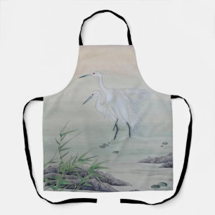 Kranen in de Chinese rivier Schort