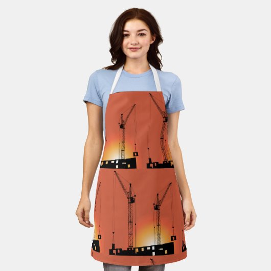 Kranen op een gebouw schort (Gedragen)