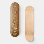 Kranen over gouden velden skateboard (Voorkant)