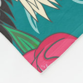 Kranen Pioenrozen:  bloemafbeeldingen Fleece Deken (Hoek)