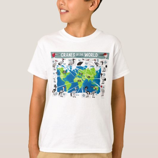 Kranen van de wereld t-shirt (Voorkant)