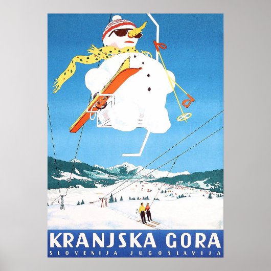Kranjska Gora, Slovenië, Joegoslavië,  Poster (Voorkant)
